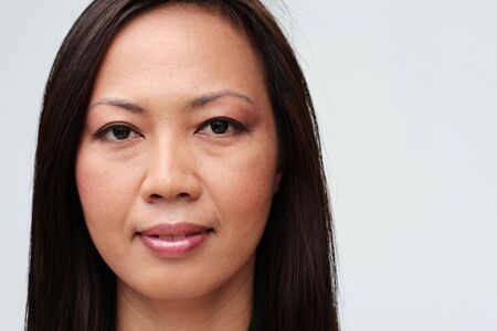 Portrait of a pretty woman from Thailand.の写真素材