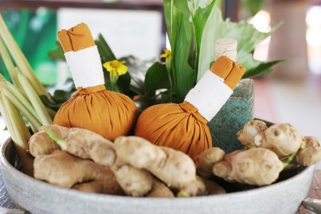 Spa products from Thailand - travel and tourism.の写真素材