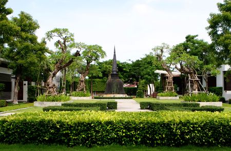Asian bell in tropical Thailand - travel and tourism.の写真素材