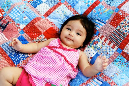 Portrait of a beautiful Thai baby.