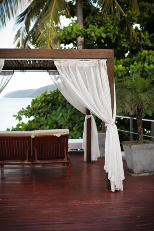 Sala at a resort in tropical Thailand.の写真素材