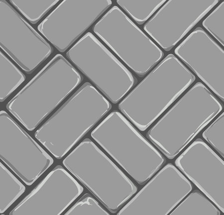 brick paver background pattern with grey color tonesのイラスト素材