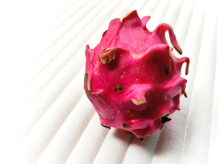 Dragon fruit isolated on white background. Pitahaya or pitayaの写真素材