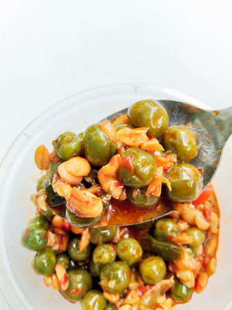 Authentic Taste of West Java Ulukutek Leuncaの写真素材