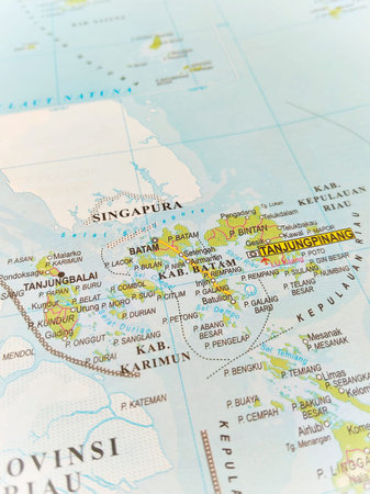 Detailed Map of Batam and Bintan Islands