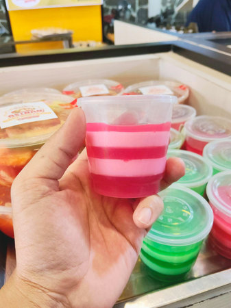 Traditional Sweet Layered Jelly Snack