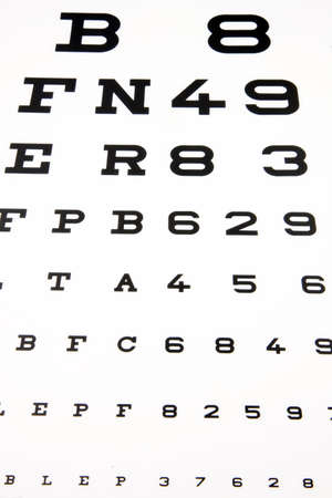 Eye test by an opticanの写真素材