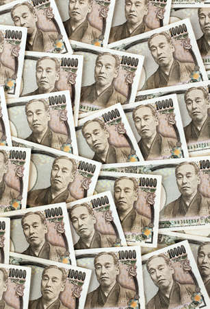 Japanese yen notes. Money from Japanの写真素材