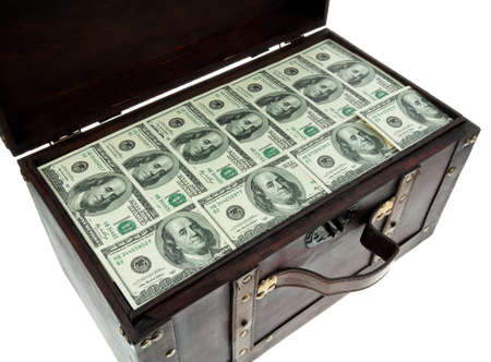 Image for photo wealth. Many American dollar billsの写真素材