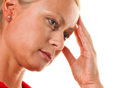 A thoughtful young woman with headaches and migraines.