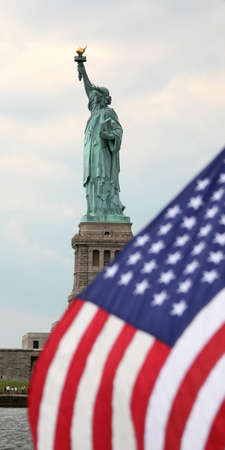 USA, New York, Statue of Liberty. One of the landmarks of the city.の写真素材