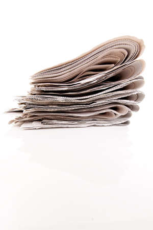 Old newspapers and magazines in a pile