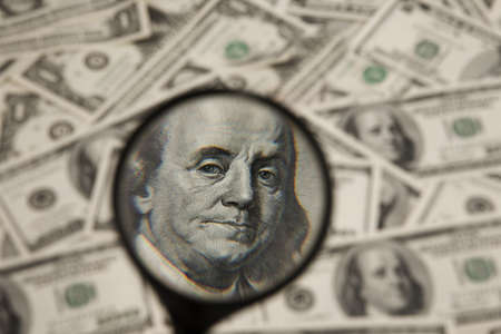 Image for photo wealth. Many American dollar billsの写真素材