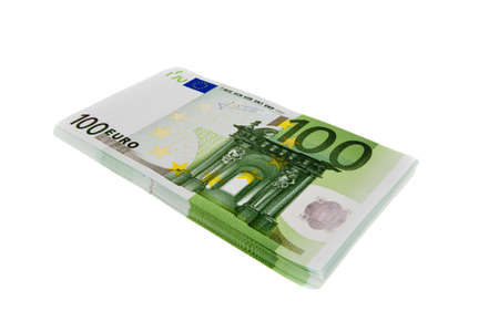 Many Euro banknotes money. Image Photos of wealthの写真素材