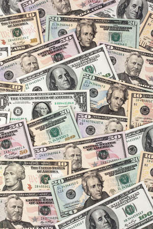 Image for photo wealth. Many American dollar billsの写真素材