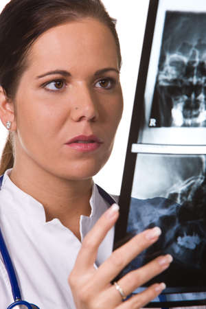 A Doctor in the hospital with X-ray