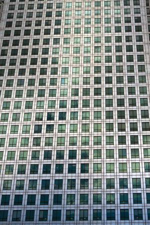 Windows on a facade of a modern office buildingの写真素材