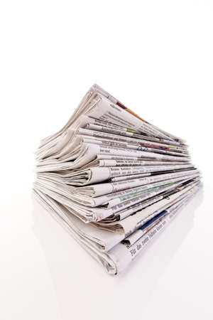 Old newspapers and magazines in a pile