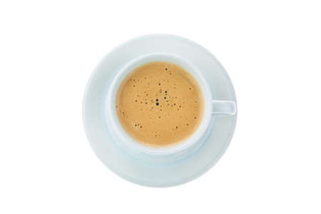 A cup of coffee. Cup of coffee isolated on white background.の写真素材