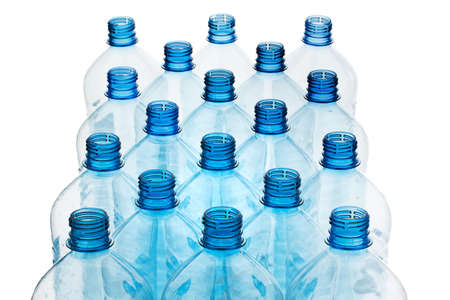 Many empty plastic bottles, plastic. Separate garbage and plastic waste.の写真素材
