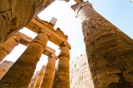 Africa, Egypt, Luxor, Karnak Temple. One of the landmarks of Egyptの写真素材