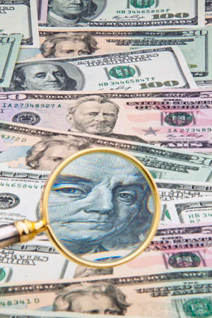 U.S. dollars banknotes of the United States of Americaの写真素材