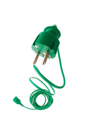 A power connector and a power cable. Energy supply and energy consumption.の写真素材