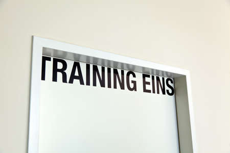 a room for training and seminars in a seminar hotelの写真素材
