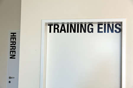 a room for training and seminars in a seminar hotelの写真素材