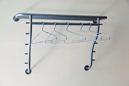 a storage for clothing in a dressing room.の写真素材