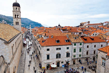 the city of dubrovnik in croatia.の写真素材