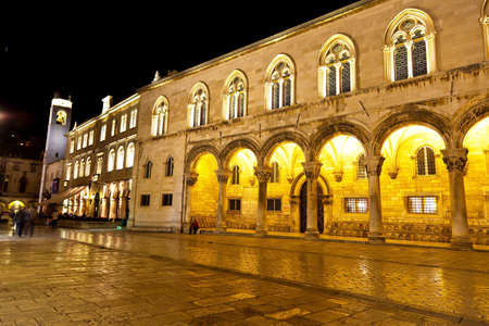 the city of dubrovnik in croatia. unesco world heritage site. rector's palaceの写真素材