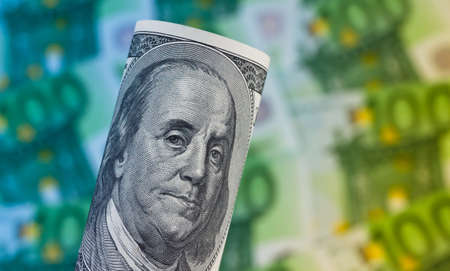 norwegian kroner. the american currency from norway in europa.und dollars.の写真素材