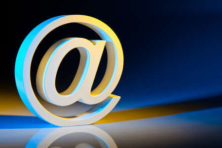 the e-mail characters  modern communication on the internet の写真素材