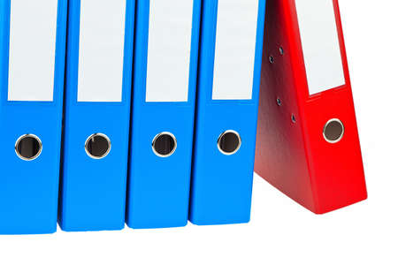 binders filled with documents and documents  retention of contracts の写真素材