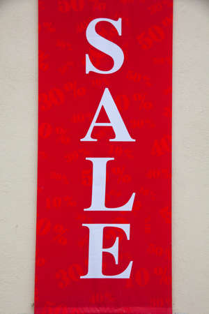 promotional sign for a final saleの写真素材