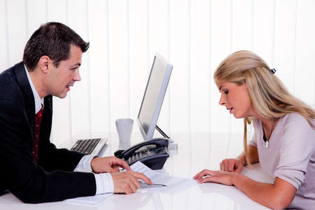 husband and wife in a counseling sessionの写真素材