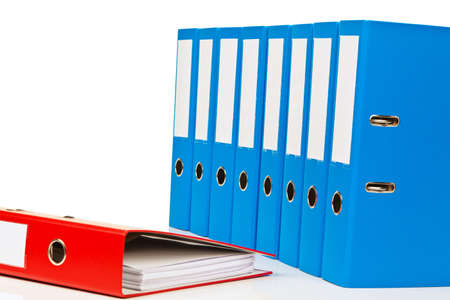 binders filled with documents and documents  retention of contracts 