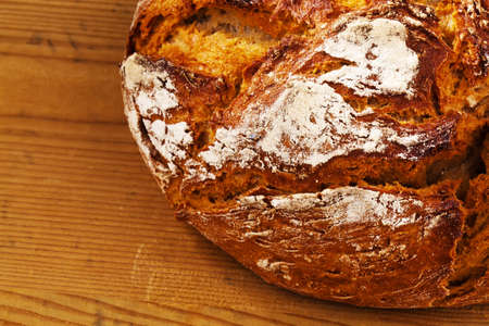 a loaf of bread  healthy diet with fresh baked goods 