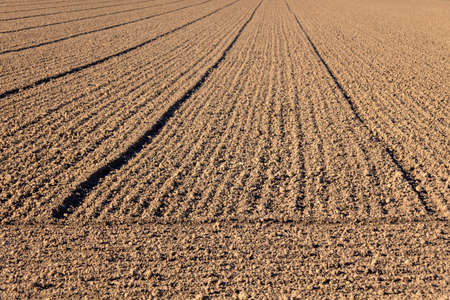the freshly tilled fields of the farmers  background for statistics