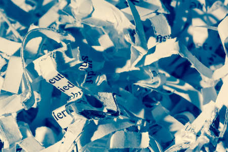 shredded paper, symbolic photo for data destruction, documentation and legacyの写真素材