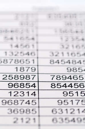 a table with the figures of revenue and expenditure  photo icon for kosetn, profit, controllingの写真素材