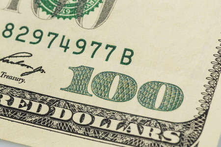 many american dollar bills  symbolic photo for debt and wealthの写真素材