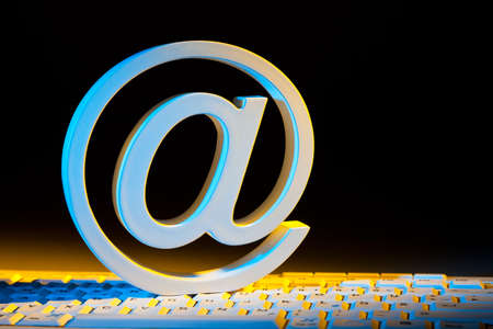 the e-mail characters  modern communication on the internet の写真素材