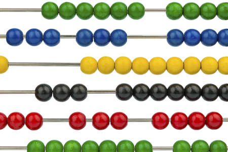 abacus with colored beads, symbol for finance, costing and accounting