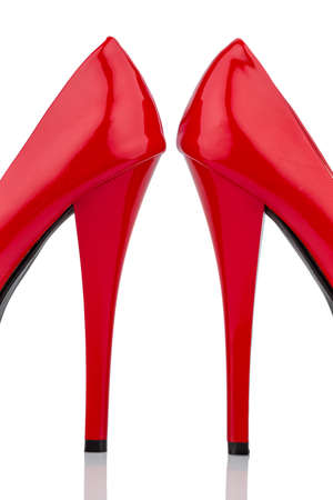 red high heelsの写真素材