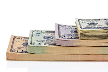 many american dollar bills  
