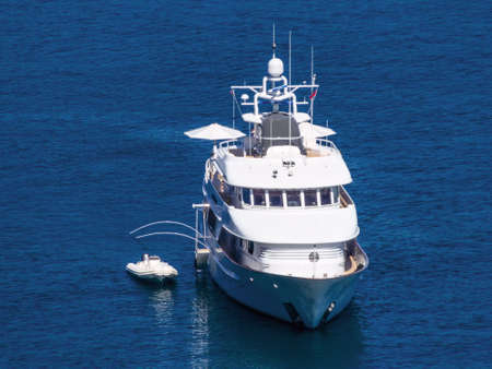 motor yacht on the sea