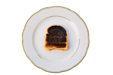 toast the toast was burnt  burnt toast at breakfast 