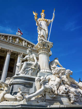 parliament of government in vienna, austria の写真素材